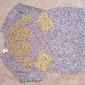Maurices Grey & Yellow New Soft Winter Sweater Size M
